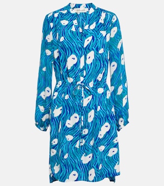 Robe imprimée en soie mélangée | Diane von Furstenberg