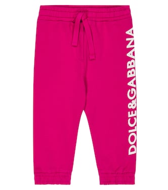 Baby leopard-print jersey sweatpants | Dolce&Gabbana Kids