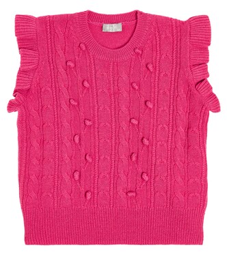 Cable-knit wool sweater vest | Il Gufo