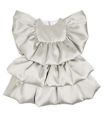 Tiered satin dress | Caroline Bosmans