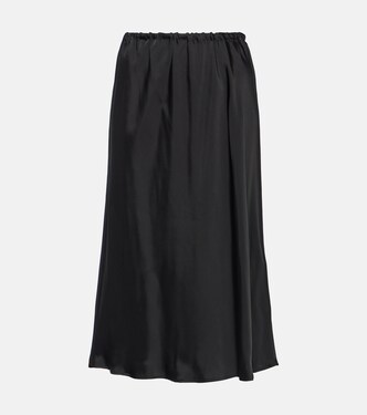 Satin midi skirt | Jil Sander
