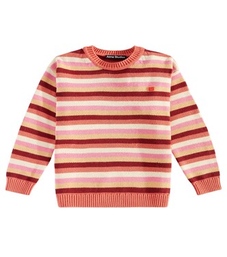 Face striped cotton sweater | Acne Studios Kids