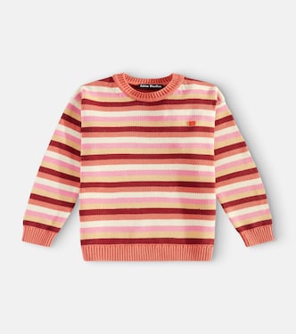 Pull Face en coton à rayures | Acne Studios Kids