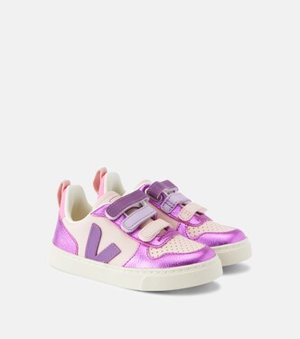 V-10 metallic leather sneakers | Veja Kids