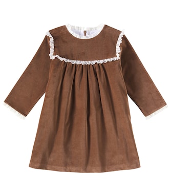 Carolina cotton velvet dress | La Coqueta