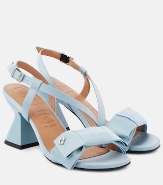 Big Bow satin sandals | Ganni