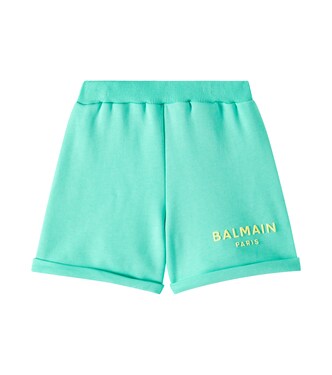 Baby cotton jersey sweatshorts | Balmain Kids