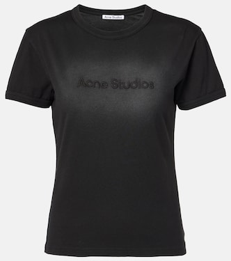 Layered logo cotton jersey T-shirt | Acne Studios