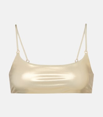 Hinge metallic bikini top  | Jade Swim