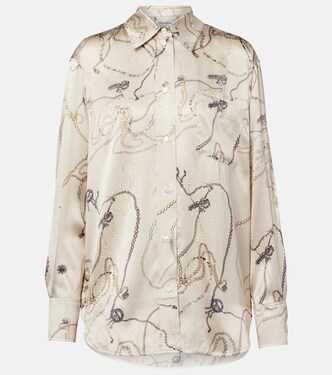 Printed silk shirt | Victoria Beckham