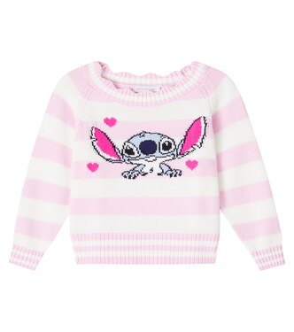 x Disney® Stitch striped sweater | Monnalisa