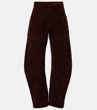 Shon mid-rise barrel-leg pants | Nili Lotan