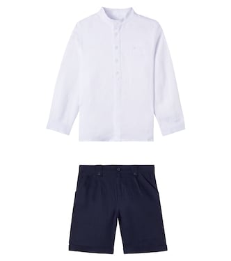 Set aus Hemd und Shorts aus Leinen | Tartine et Chocolat