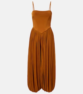 Luna pleated jersey jumpsuit | Zimmermann