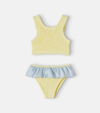 Olive ruffled bikini | Hunza G Kids