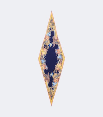 Printed silk twill scarf | Etro