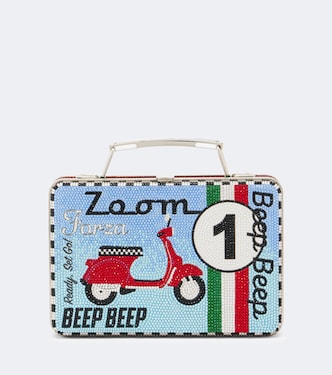 Clutch Lunch Box Beep Beep adornado | Judith Leiber Couture