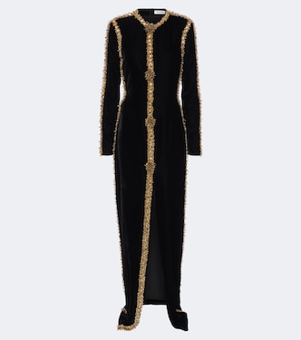Abito lungo in velluto | Balmain