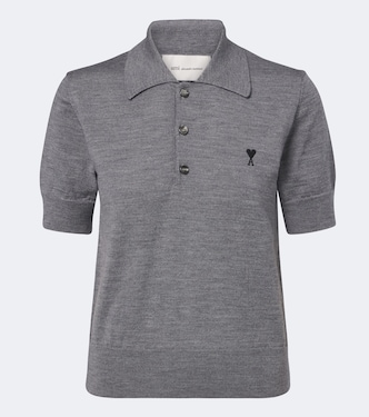 Ami de Coeur wool polo shirt | Ami Paris