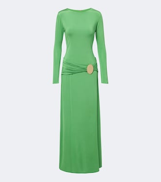 Eres gathered jersey maxi dress | Cala de la Cruz