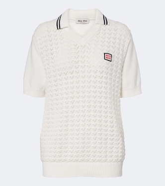 Poloshirt aus Strick | Miu Miu