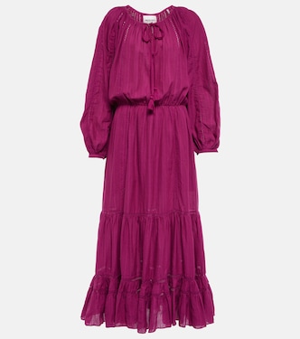 Latifa cotton and linen-blend midi dress | Marant Etoile