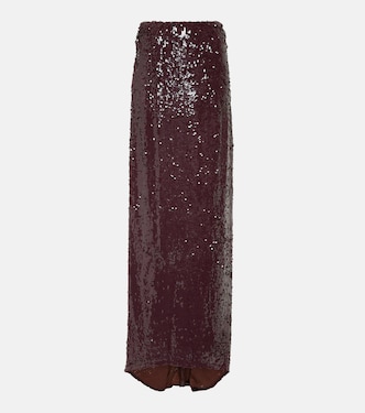 Sequined jersey maxi skirt | Dries Van Noten