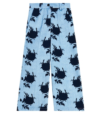 Tatum Roses pleated straight jeans | Morley