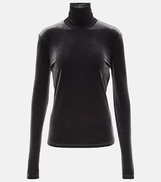White Label velvet turtleneck top | Proenza Schouler