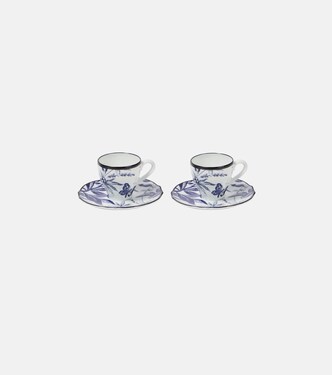 Herbarium set of teacup and saucer | Gucci