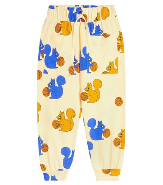 Squirrels cotton jersey sweatpants | Mini Rodini