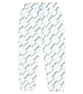 Logo cotton jersey sweatpants | Kenzo Kids