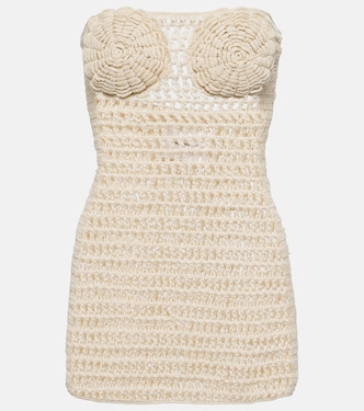 Camellia cotton crochet bustier dress | Anna Kosturova