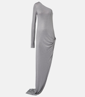 Crystal-embellished one-shoulder gown | The Attico
