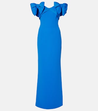 Antonella bow-detail taffeta gown | Rebecca Vallance