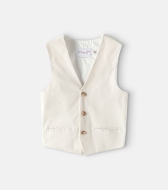 Angus cotton-blend vest | Bonpoint
