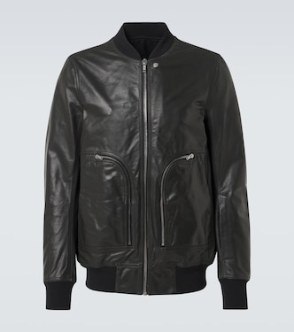 Bauhaus Flight leather bomber jacket | Rick Owens