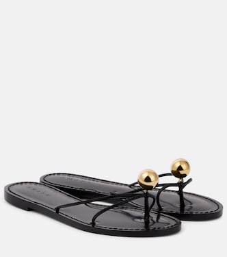 Malawi embellished leather thong sandals | Amanu