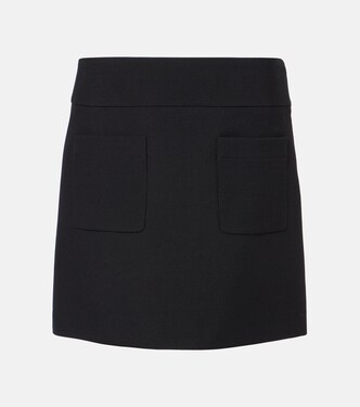 Wool crêpe miniskirt  | Chloé