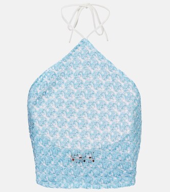 Crochet halterneck top | Missoni
