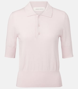 N°351 Park cotton and cashmere polo shirt | Extreme Cashmere