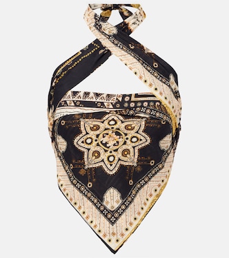 Feyza halterneck printed cotton top | Marant Etoile