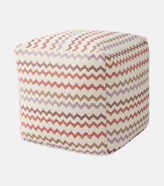  Capri Zigzag bouclé pouf  | Missoni