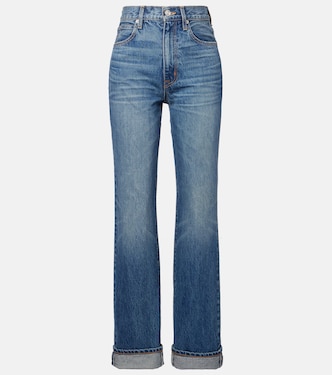 London Turn Up high-rise straight jeans | Slvrlake