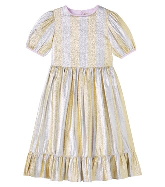 Striped lamé organza dress | Stella McCartney Kids