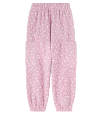 Suun polka-dot fleece sweatpants | Wheat
