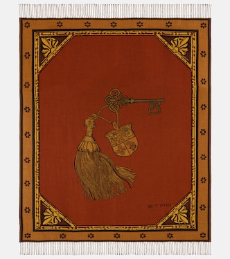 Herald fringed wool throw | Etro