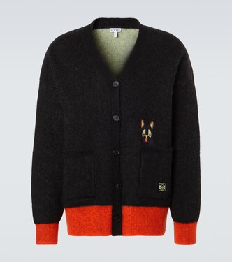 x Louis Wain mohair-blend cardigan | Loewe