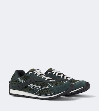 Orbit suede-trimmed sneakers | Bottega Veneta