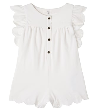 Baby cotton playsuit | Chloé Kids
